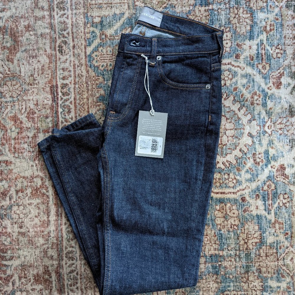 Everlane Skinny Jeans, NWT, Dark Wash, Mid Rise